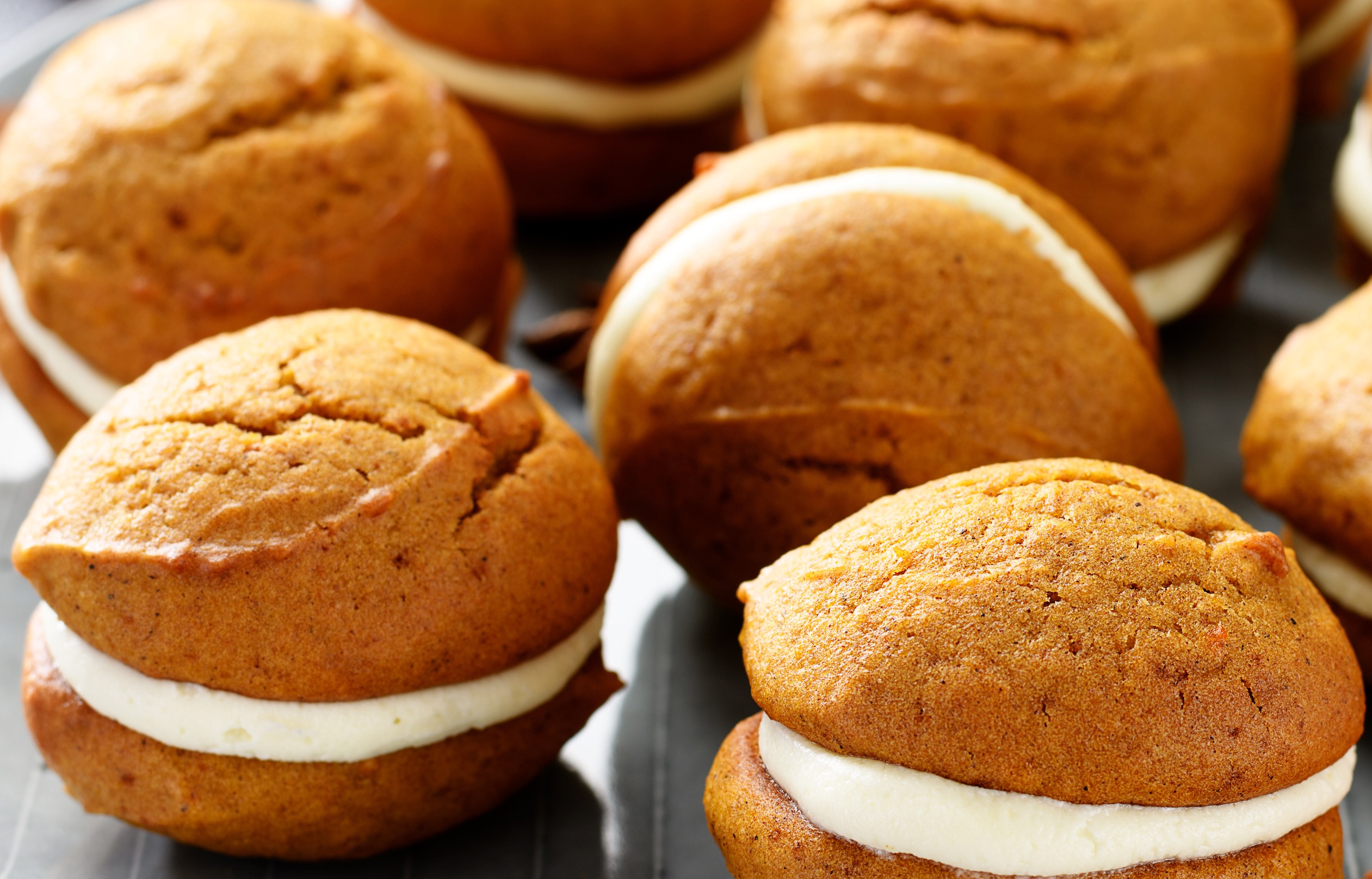 Soft Pumpkin Spice Cookie Sandwiches for Fall