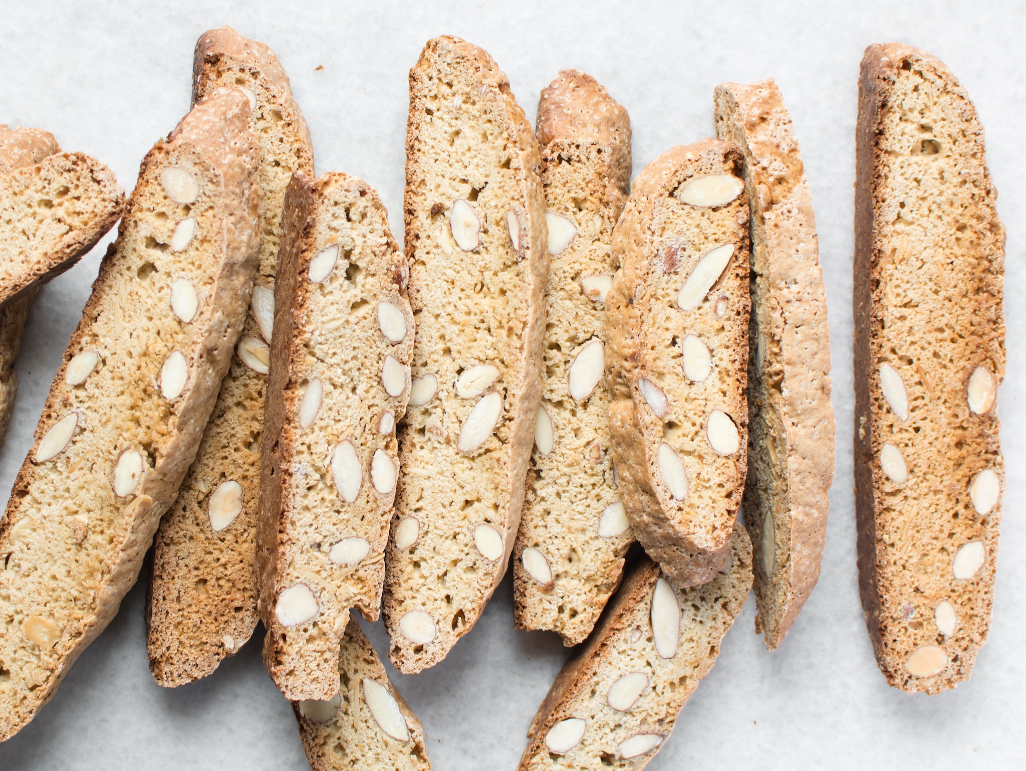 Twice-Baked Almond Biscotti Slices Recipe