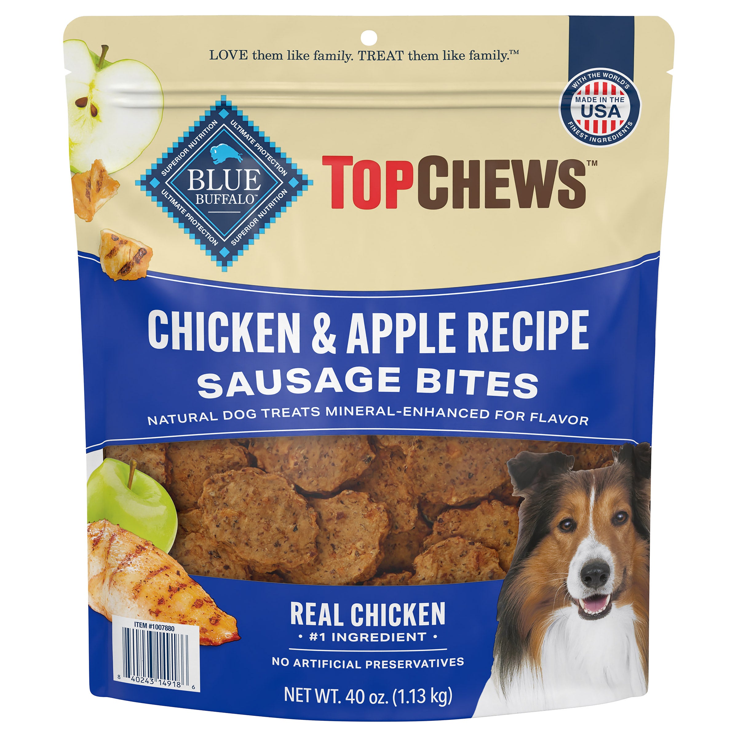 Top Chews Chicken & Apple Dog Treats
