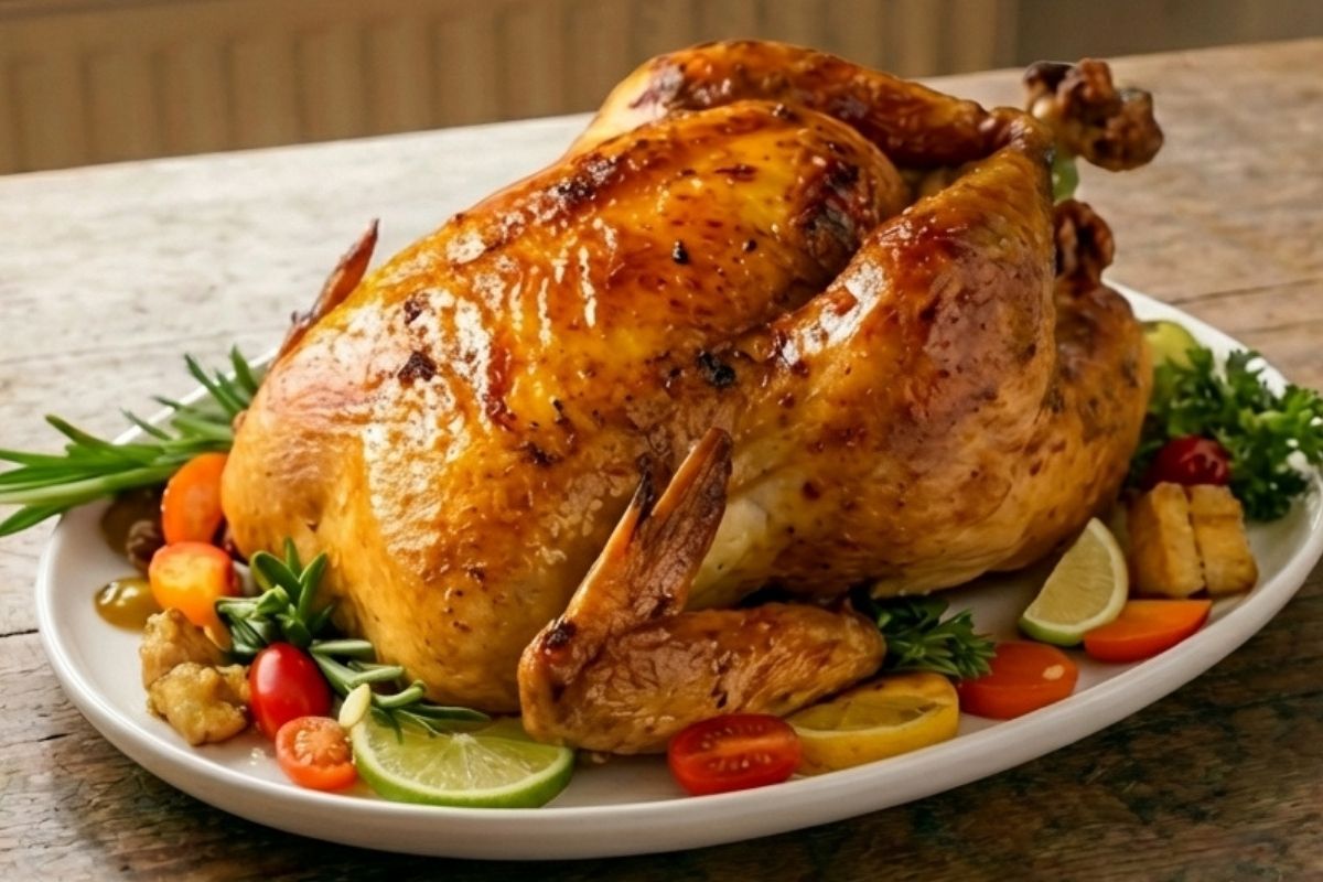 Warm-Spiced Roast Capon Recipe