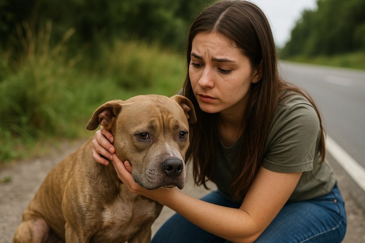 Why This Woman Stopped for a Sick Dog Nobody Else Would Help