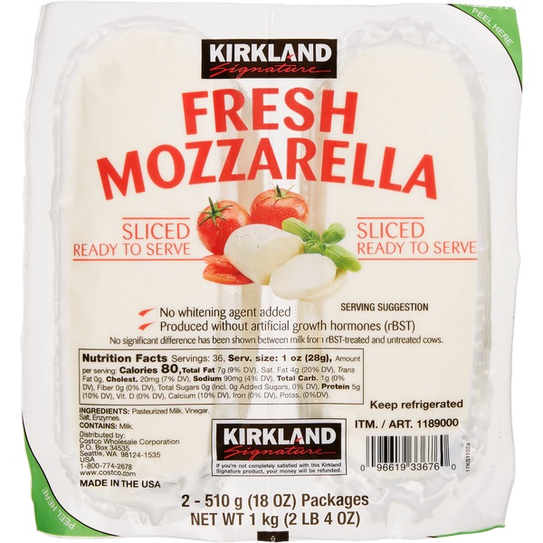 Kirkland Signature Fresh Mozzarella