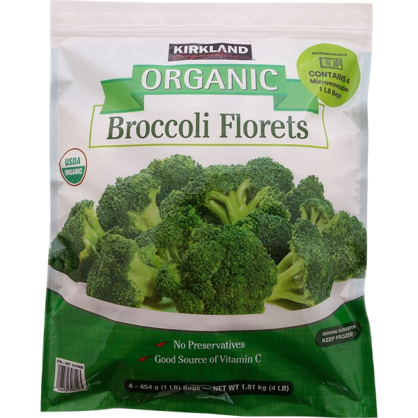 Kirkland Signature Organic Broccoli Florets
