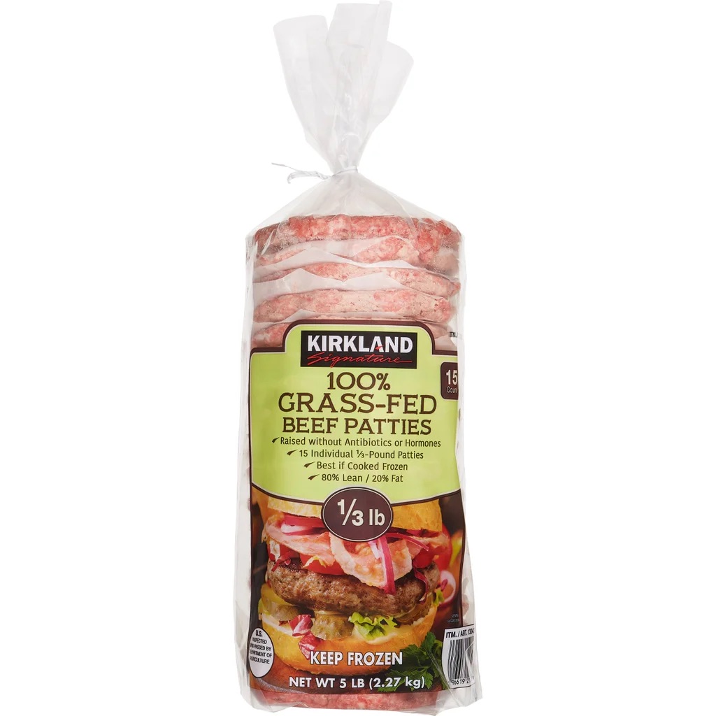 Kirkland Signature 100% Grass-Fed Burgers