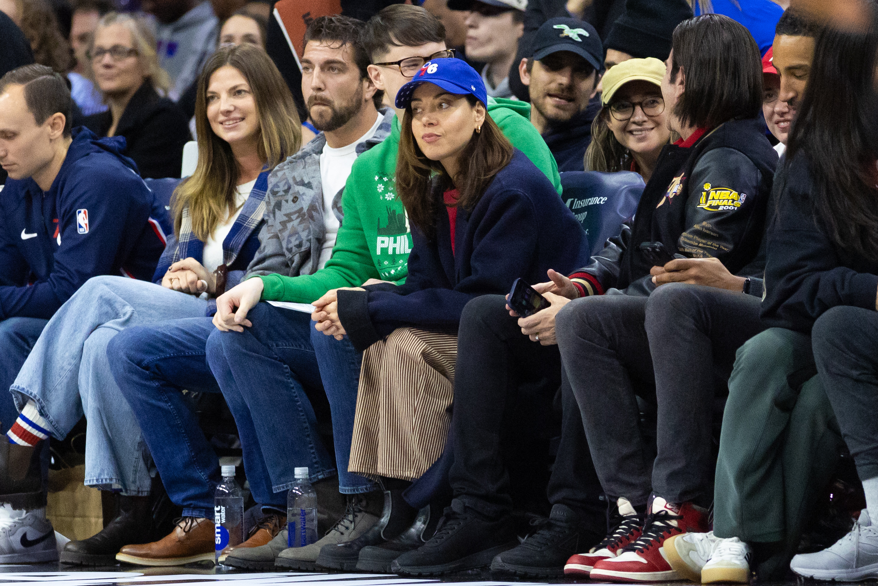 NBA: Brooklyn Nets at Philadelphia 76ers / aubrey plaza