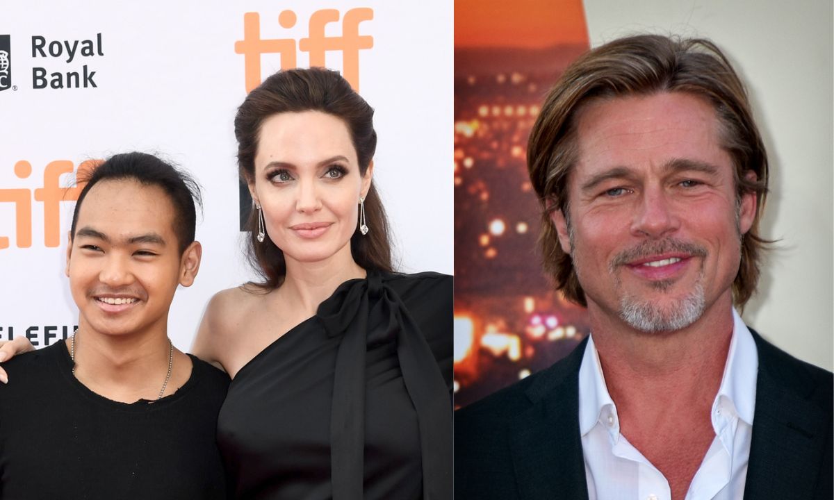 Angelina Jolie Maddox and Brad Pitt