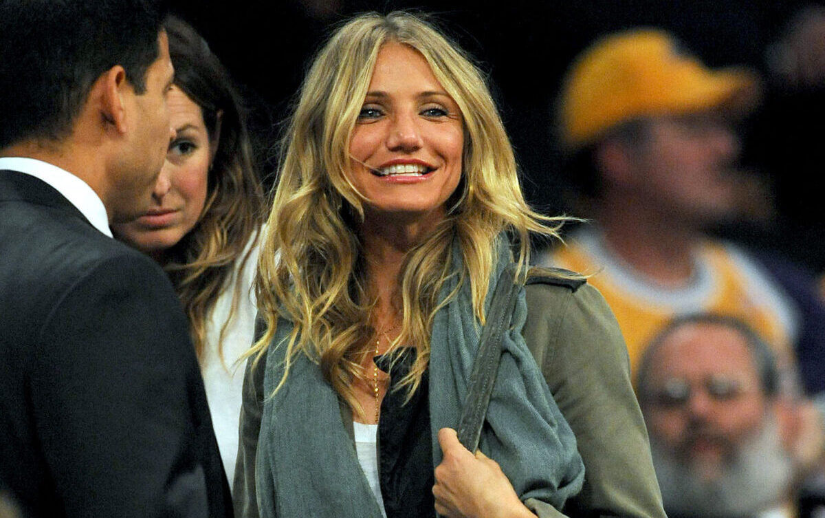 NBA: New York Knicks at Los Angeles Lakers / cameron diaz