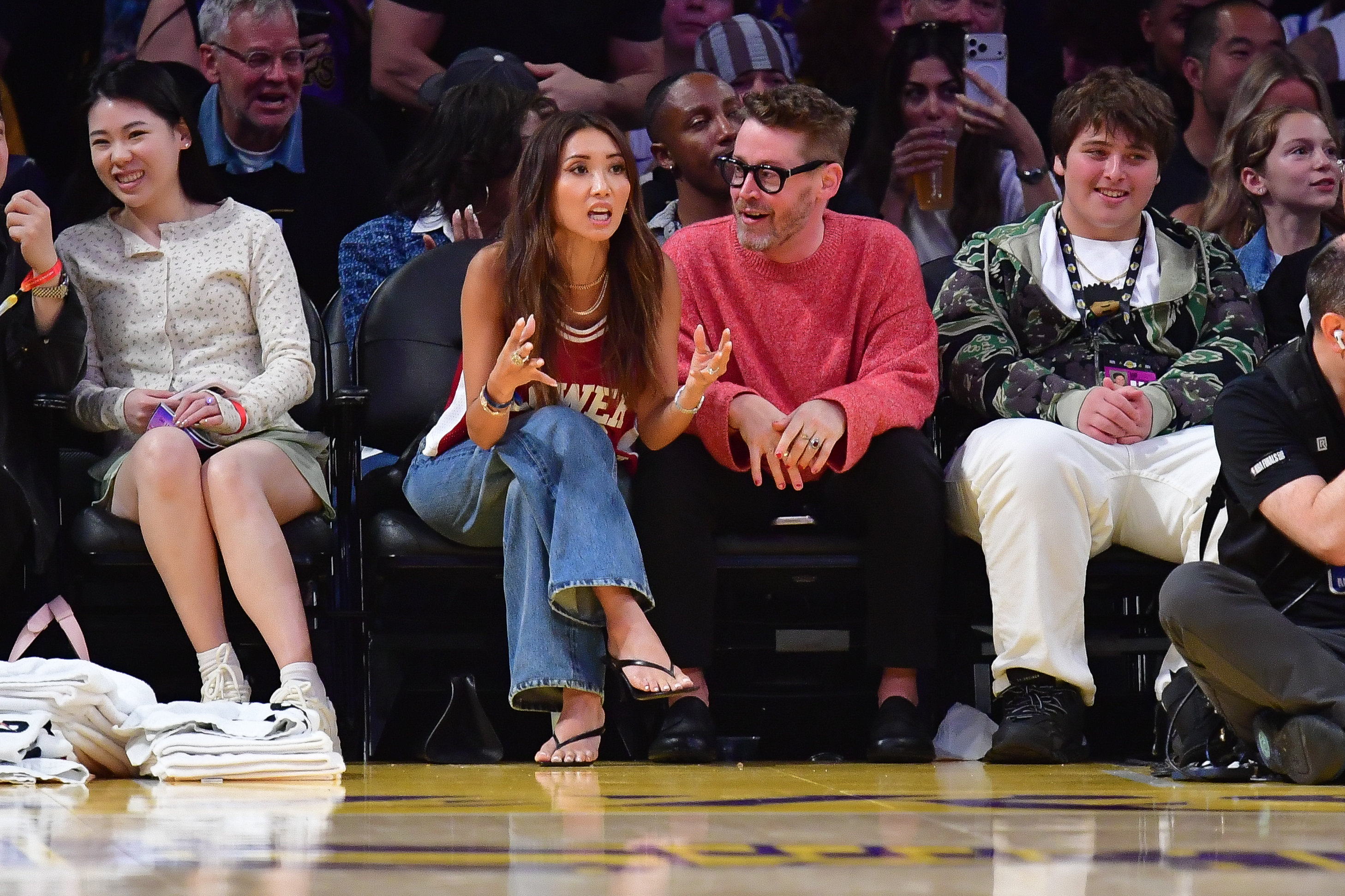 NBA: Playoffs-Houston Rockets at Los Angeles Lakers / macaulay culkin