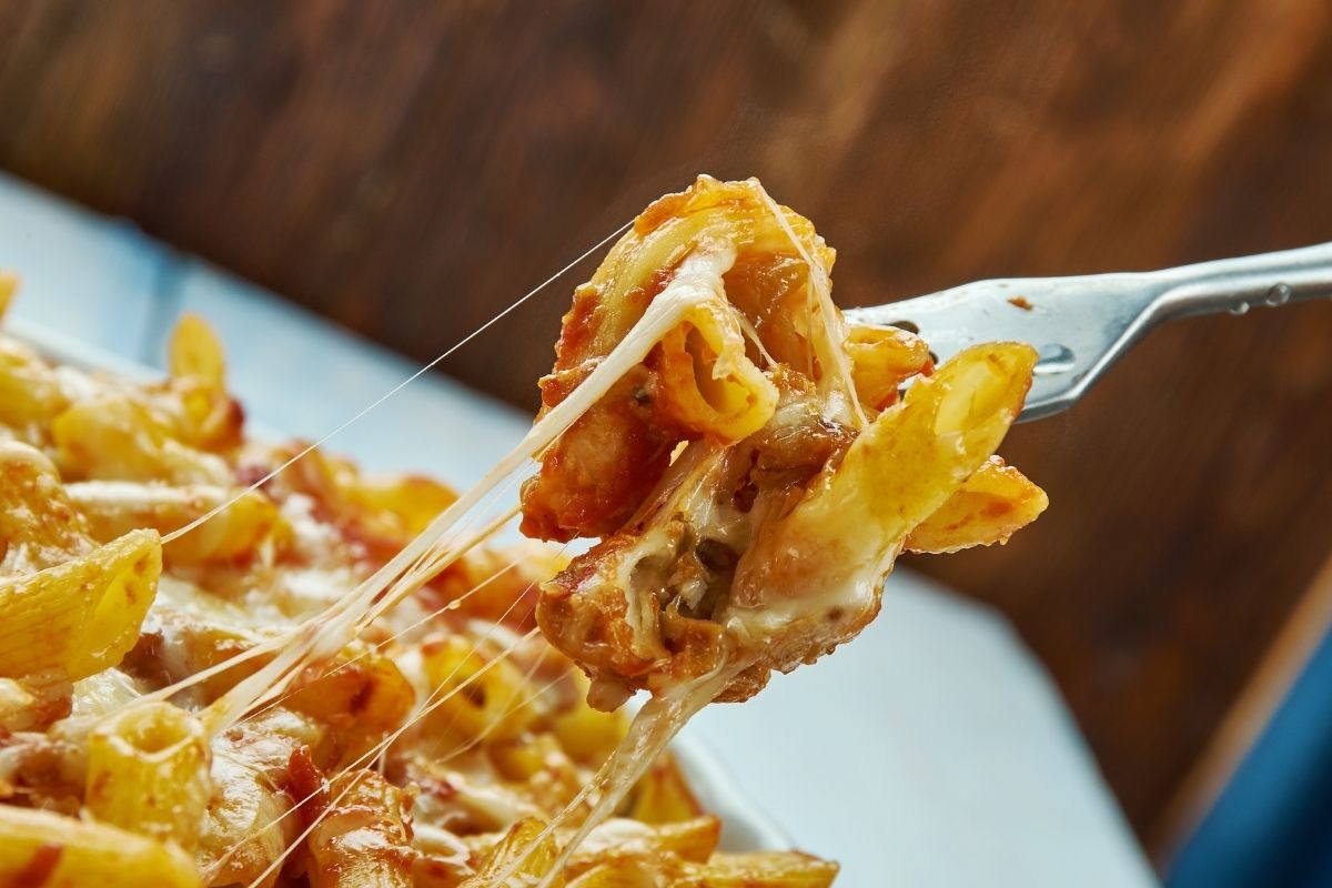 Chicken Parmesan Baked Ziti
