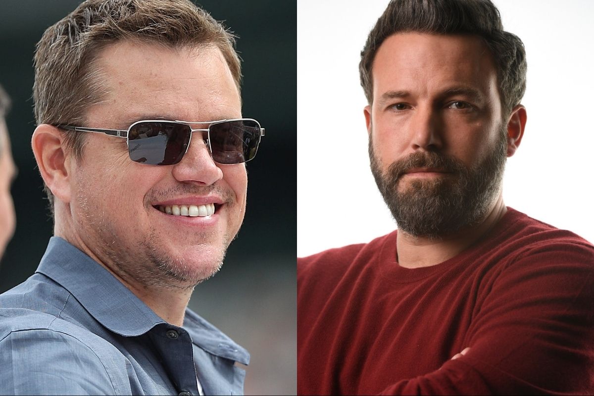 Left: Actor Matt Damon is seen on the grid before the start of the 103rd running of the Indy 500 at Indianapolis Motor Speedway, Sunday, May 26, 2019. 103rd Runnning Of The Indy 500 At Indianapolis Motor Speedway Sunday May 26 2019. Right: Dec 6, 2016; Beverly Hills, CA, USA; Portrait of Ben Affleck, he has new movie out on Christmas Day, 'Live By Night.' Affleck directed, produced, wrote and is starring in the film which takes place during the Prohibition Era. Portrait made at the Beverly Hilton.