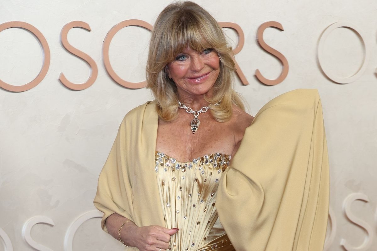 Mar 2, 2025; Los Angeles, CA, USA; Goldie Hawn at the 97th Oscars at the Dolby Theatre at Ovation Hollywood in Los Angeles on Sunday, March 2, 2025.