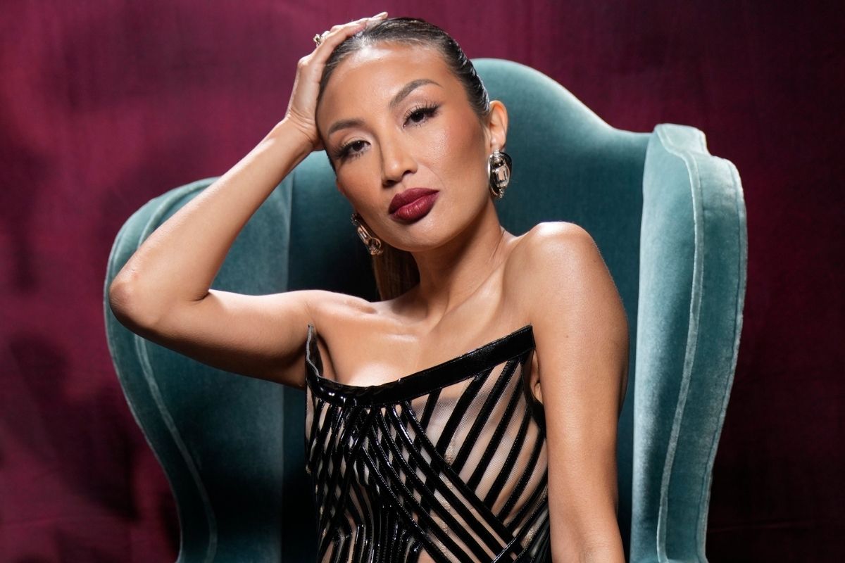 Feb 18, 2024; Santa Monica, CA, USA; Jeannie Mai photographed backstage at the 2024 People s Choice Awards on Sunday, Feb. 18, 2024 at the Barker Hangar in Santa Monica, Calif.
