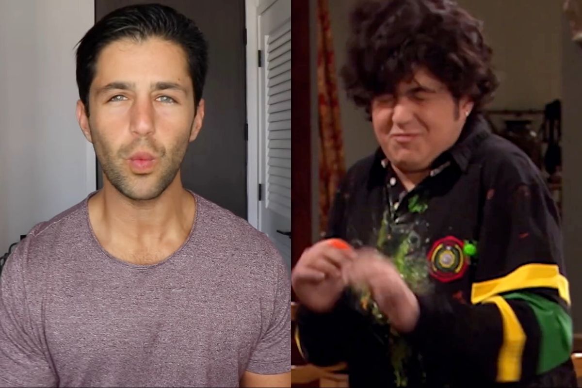 Left: Josh Peck. / Right: Drake and Josh Horror Trailer.