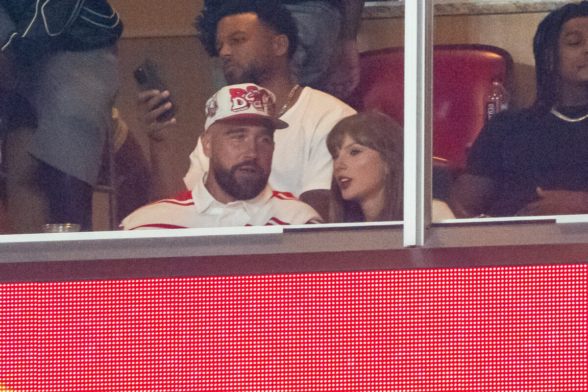 NCAA Football: Nebraska at Cincinnati / travis kelce / taylor swift