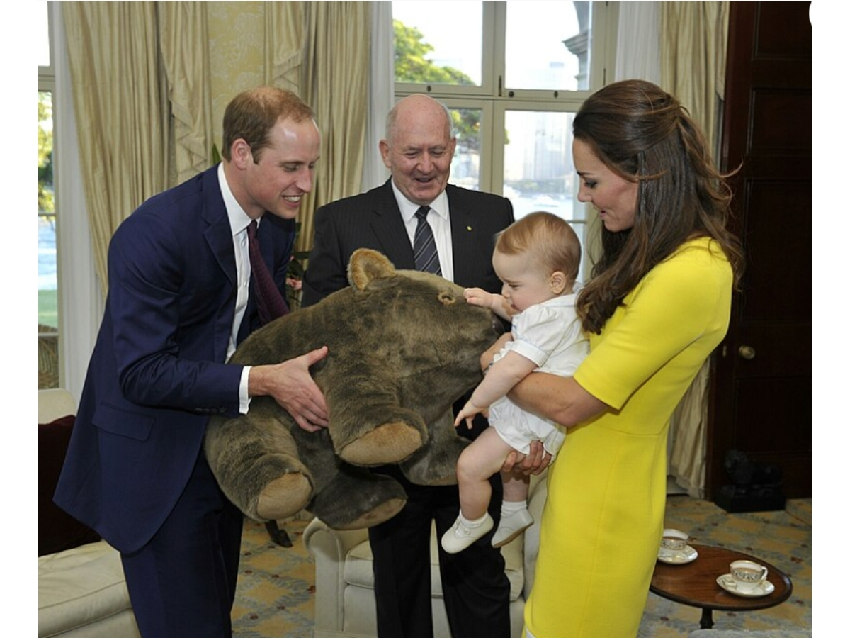 Young Prince George with Family