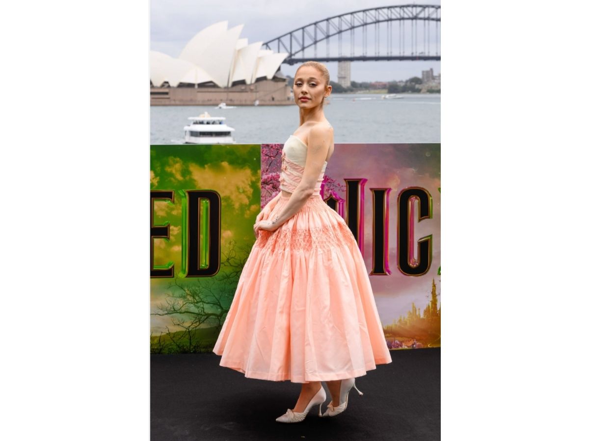 Ariana Grande on the red carpet for the Wicked premiere