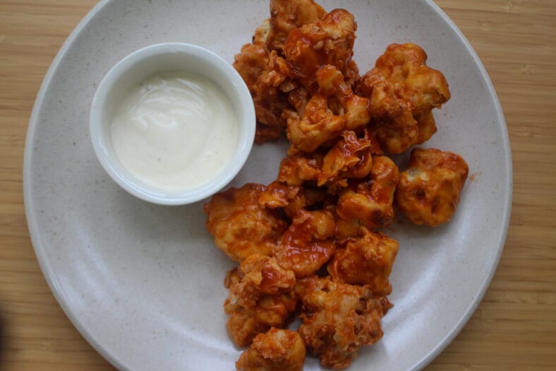 Air Fryer Buffalo Cauliflower Bites