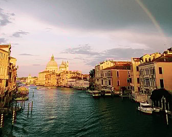 Accademia Bridge in Venice, Italy