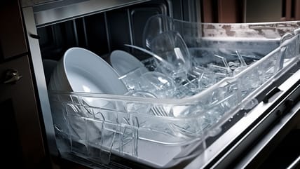Broken items in dishwasher