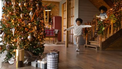 Christmas Morning Excited Children