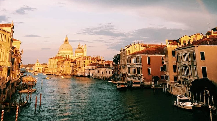 Accademia Bridge in Venice, Italy