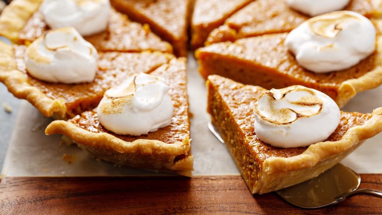 Sweet Potato Pie with Marshmallow