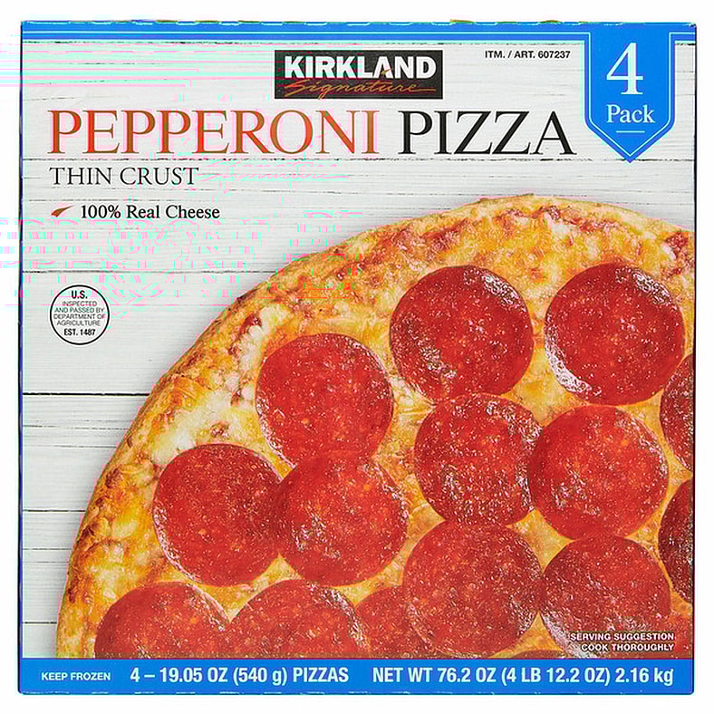 Kirkland Signature Thin Crust Pepperoni Pizza