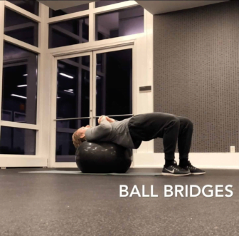 Ball Bridge Exercise