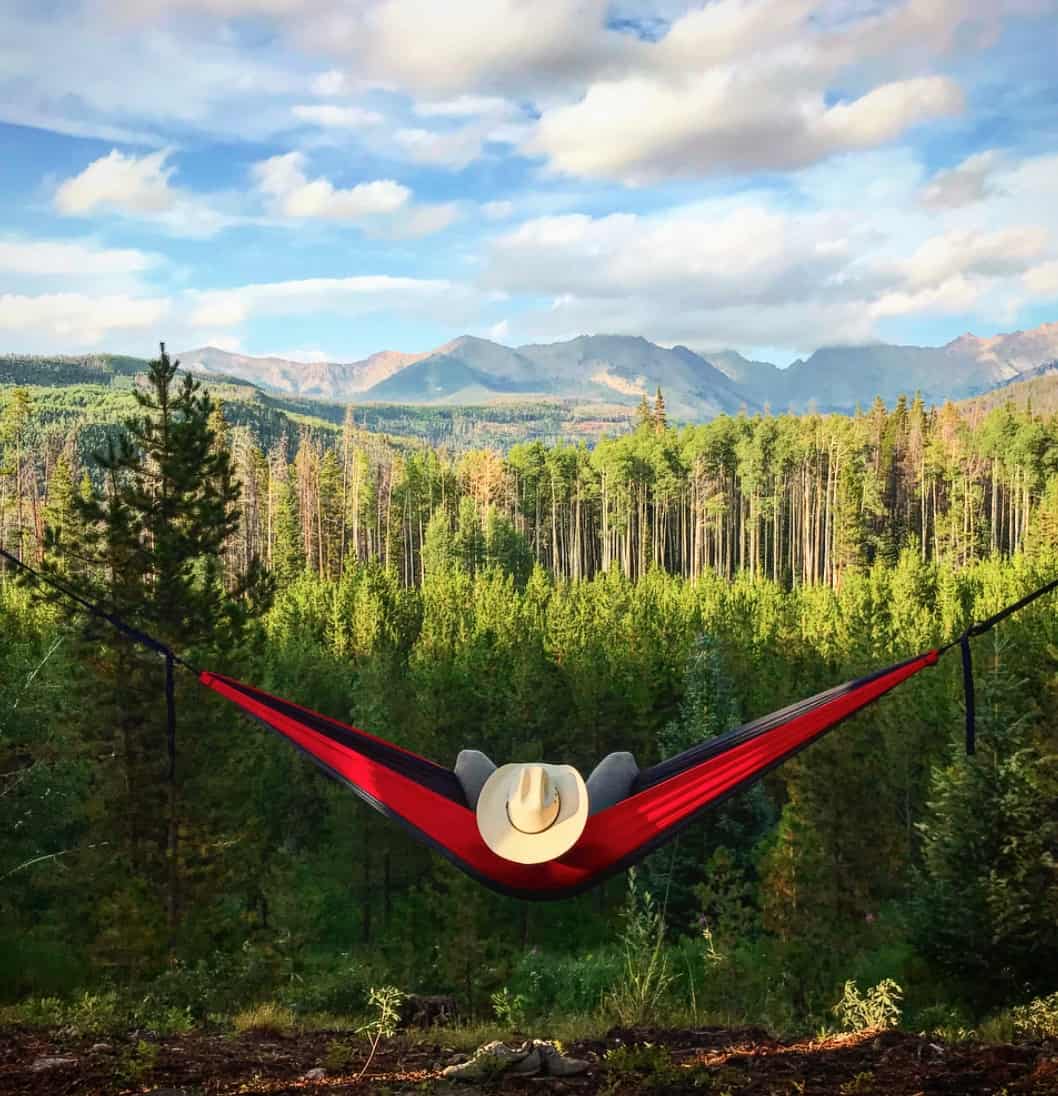 Eno hammock for outdoor travel