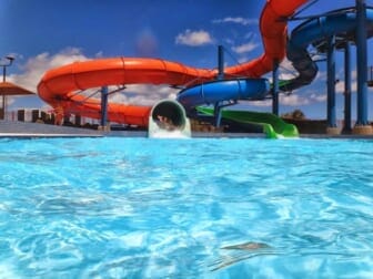 water slides