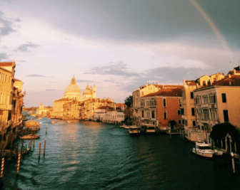 Accademia Bridge in Venice, Italy