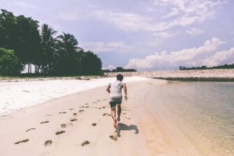 beach run