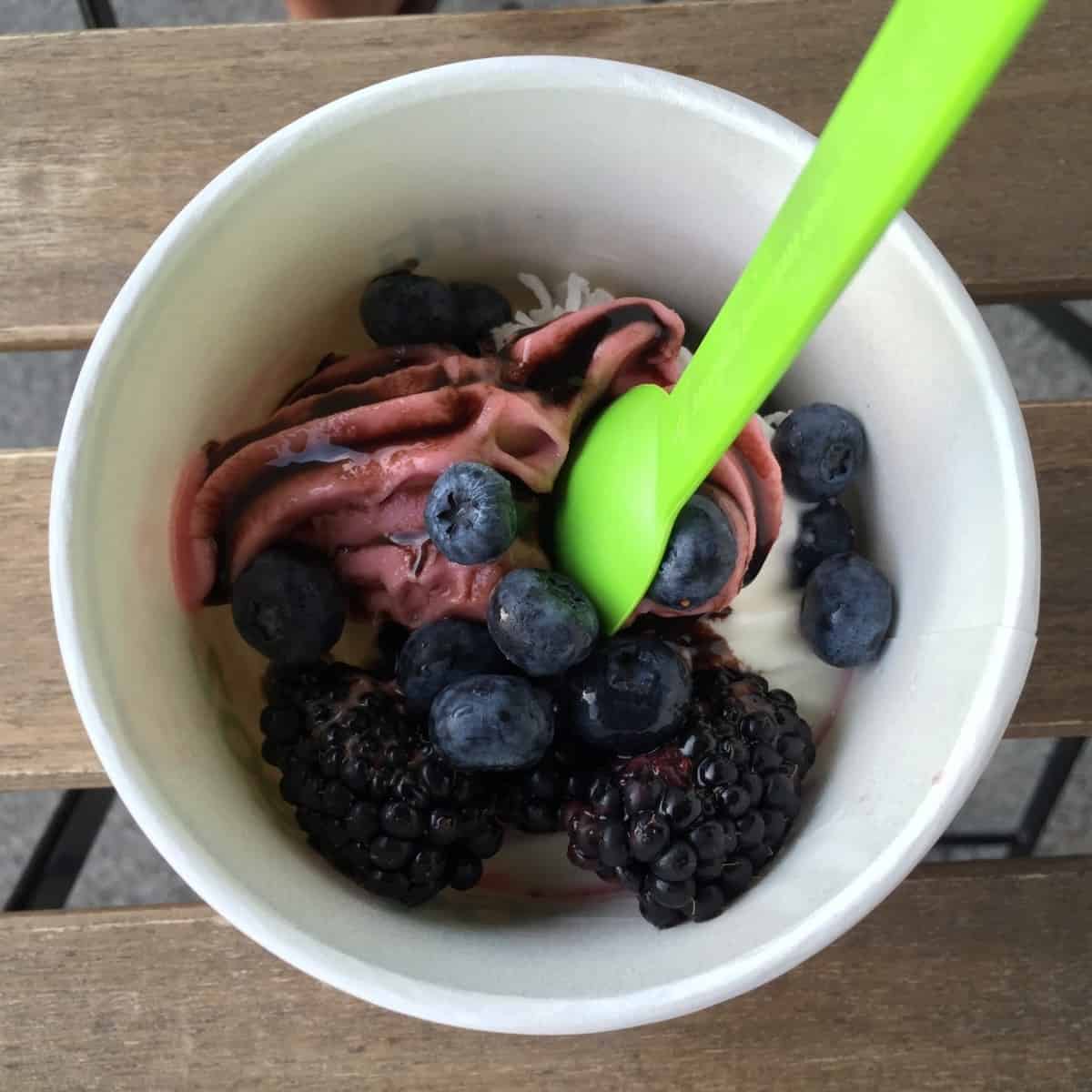 healthy freeze with toppings
