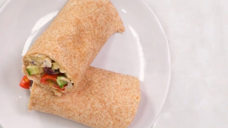 Greek Style Chicken Wraps
