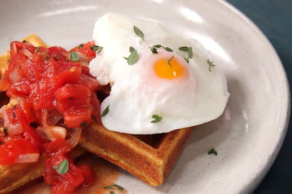 Savory Chickpea Waffles