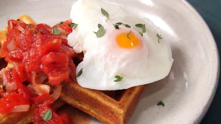 Savory Chickpea Waffles