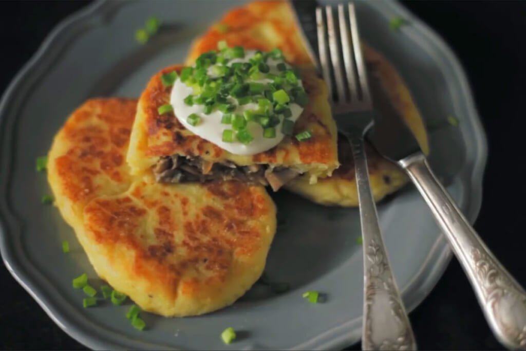 Stuffed Potato Pancakes