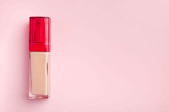 concealer pink background
