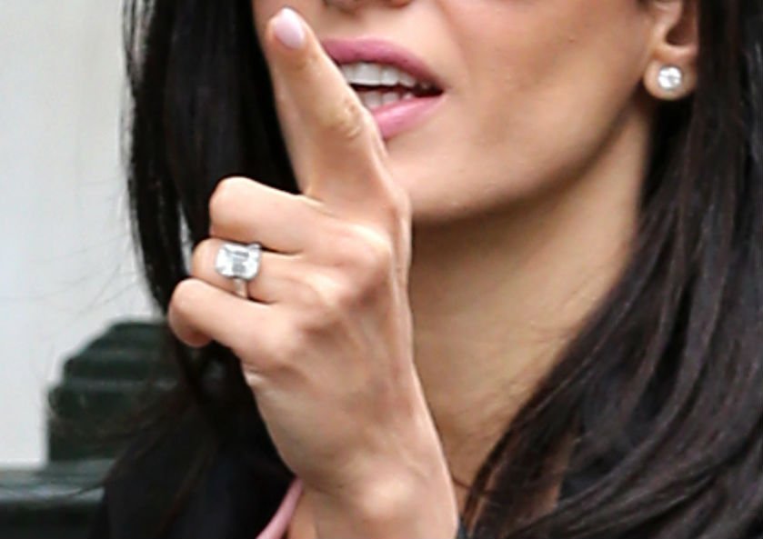 amal clooney engagement ring best celebrity engagement rings, Amal Clooney