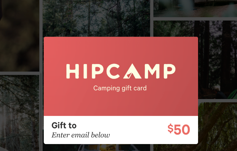 Hipcamp best gift cards to give