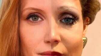jessica chastain wearing heavy makeup