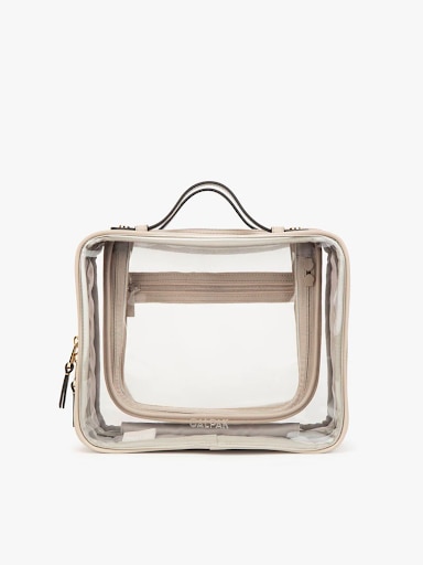 calpak clear travel makeup bag