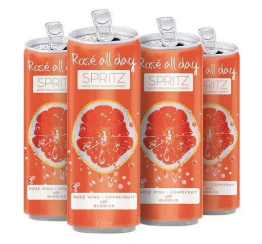 rose all day spritz low-calorie wines