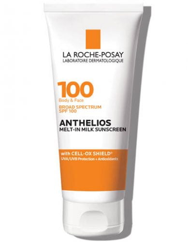 SPF100-Sunscreen-for-face-and-body-Anthelios-La-Roche-Posay-Image1-3606000546103 best new sunscreens of 2020