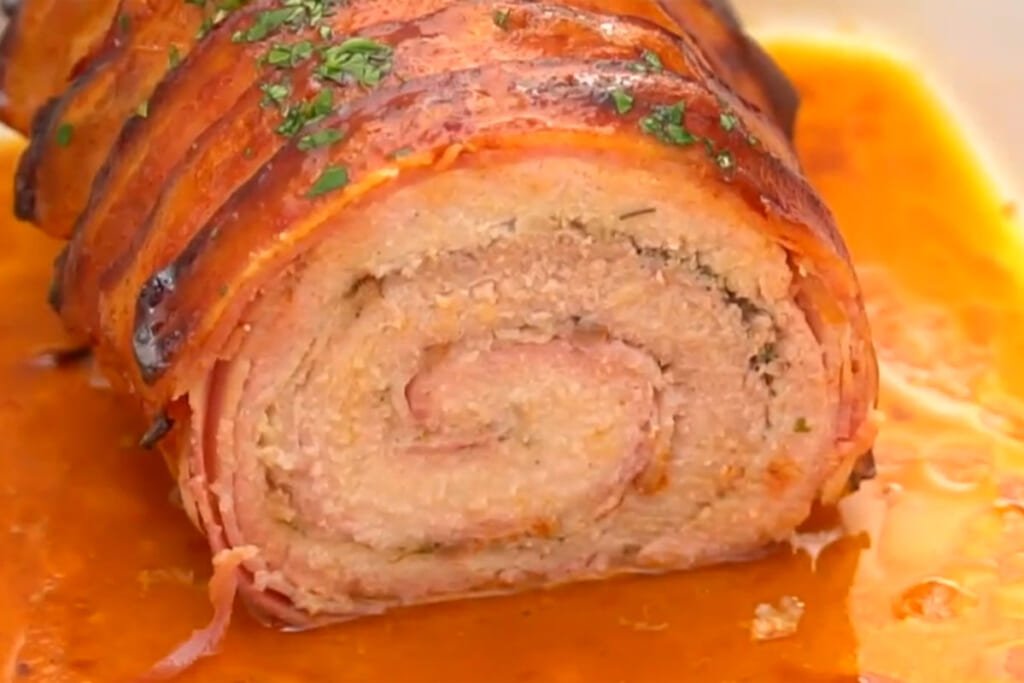 Keto Bacon Wrapped Pork Loin Recipe