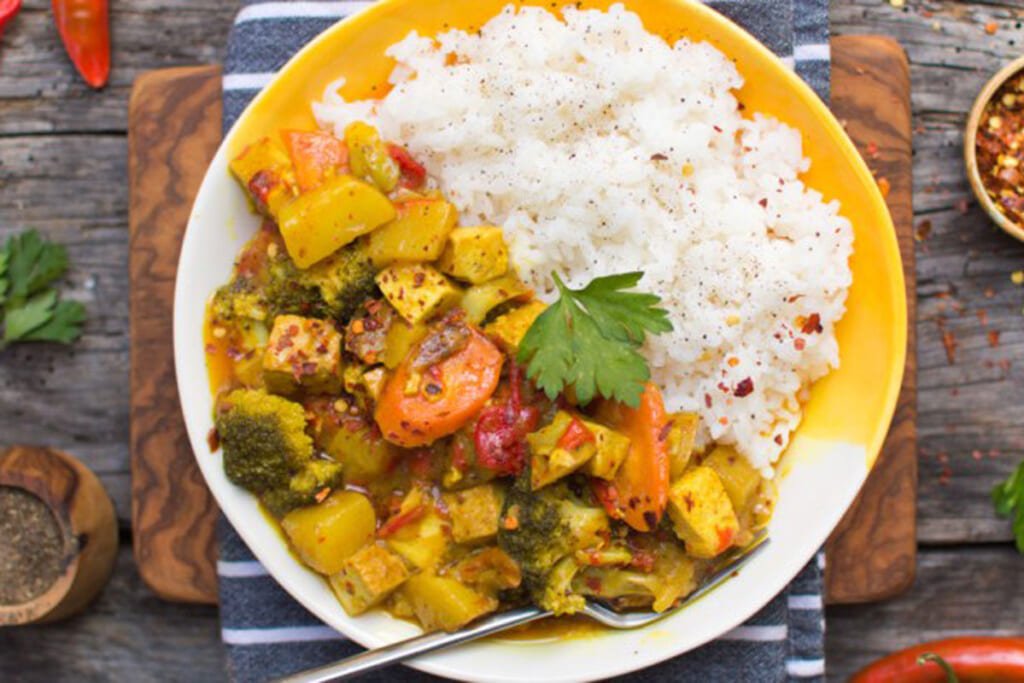 Vegan Yellow Tofu Curry