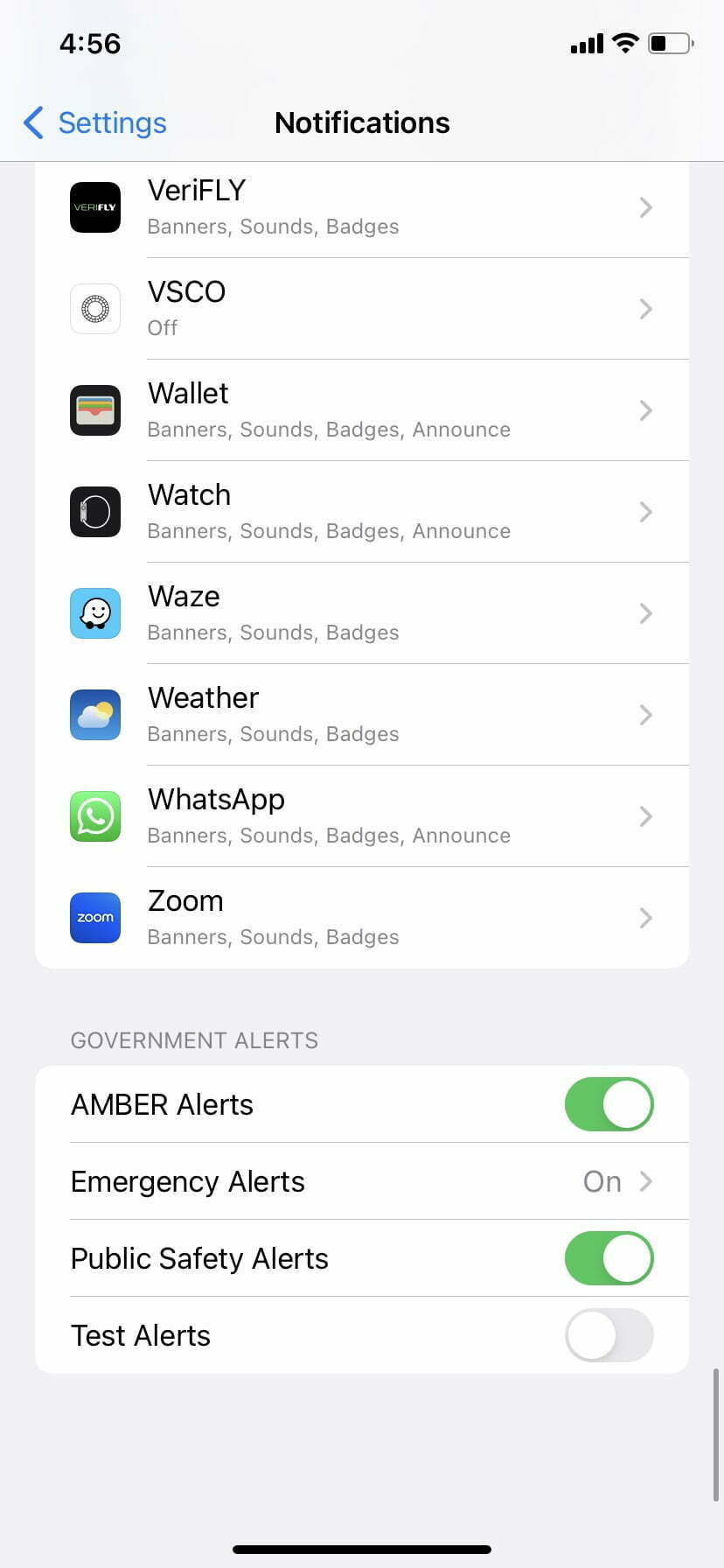 safety settings on your iphone: alert notifications