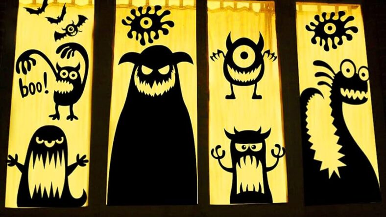monster silhouettes