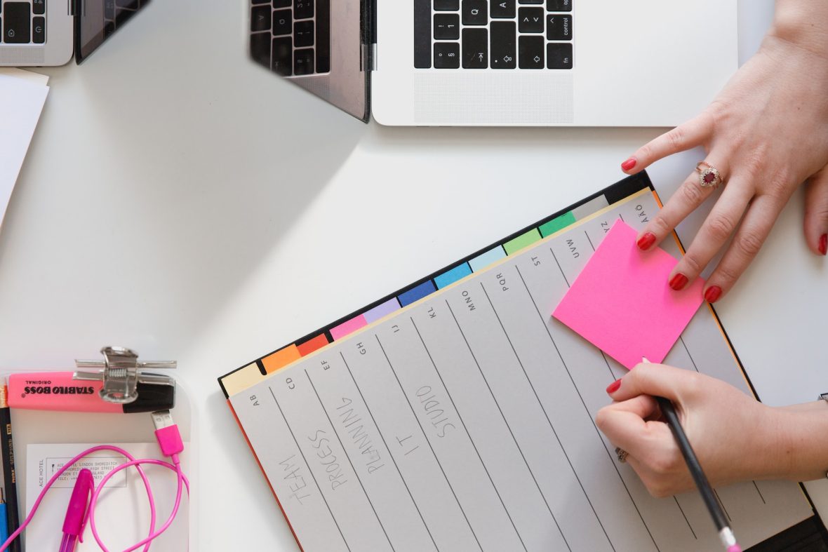 Writing post-in notes