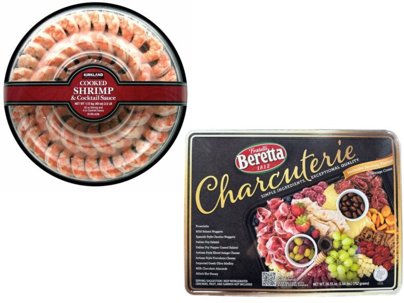Costco Shrimp Cocktail and Charcuterie Board